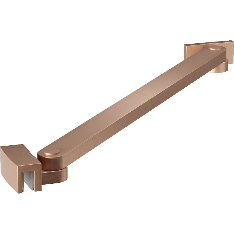 Mexen schräger Halter für Duschentüren und -wände 6-8 mm, gebürstetes Kupfer - 830-09-65