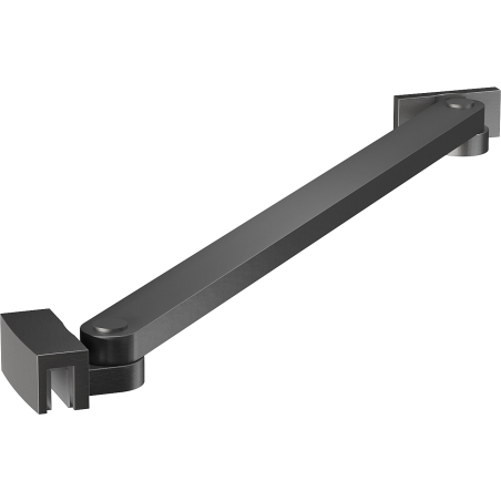 Mexen schräger Halter für Duschwände und -türen 6-8 mm, gebürstetes Gun Gray - 830-09-66