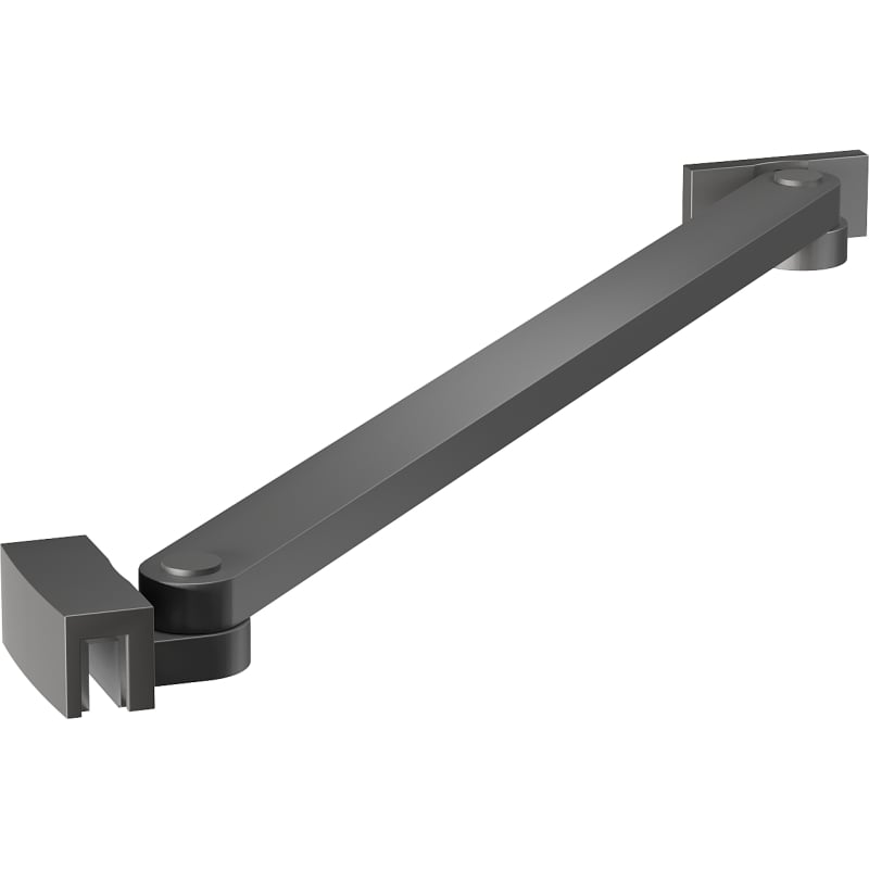 Mexen Uni-S Schräger Halter für Duschtüren und Duschwände 6-8 mm, Gun Metal - 830-09-95