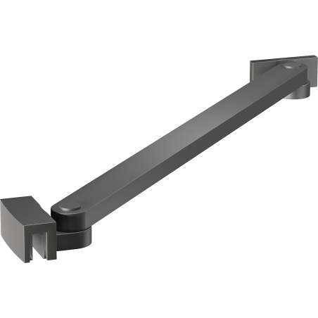 Mexen schräger Halter für Duschwände und -türen 6-8 mm, Gun Metal - 830-09-95