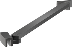 Mexen schräger Halter für Duschwände und -türen 6-8 mm, Gun Metal - 830-09-95