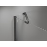 Mexen schräger Halter für Duschwände und -türen 6-8 mm, Gun Metal - 830-09-95