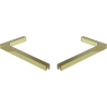 Mexen L-Winkelhalter-Set für Duschwände 10 mm, gebürstetes Gold - 800-07-55