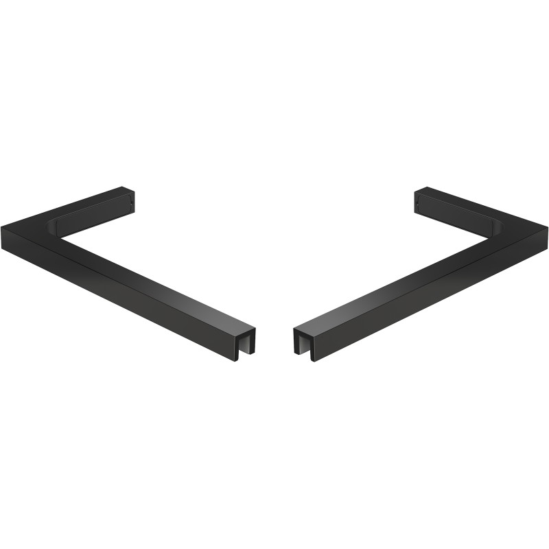 Mexen Uni-L2 Set aus L-Winkelhalterungen für 10-mm-Duschwände, schwarz - 800-07-70