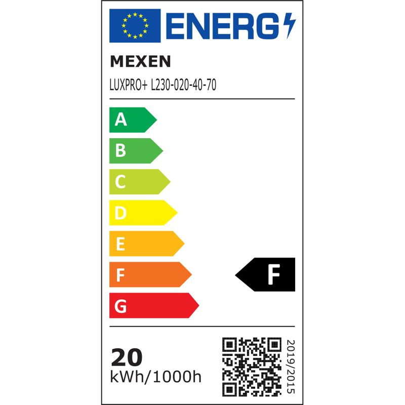 Mexen Luxpro LED-Flutlicht, 20W, Neutral - 4000K, 1800 lm, schwarz - L230-020-40-70