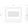 Mexen Luxpro LED-Strahler, 70W, Neutral - 4000K, 6300 lm, schwarz - L230-070-40-70
