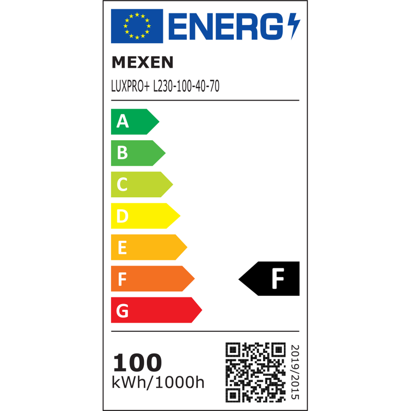Mexen Luxpro LED-Strahler, 100W, Neutral - 4000K, 9000 lm, schwarz - L230-100-40-70