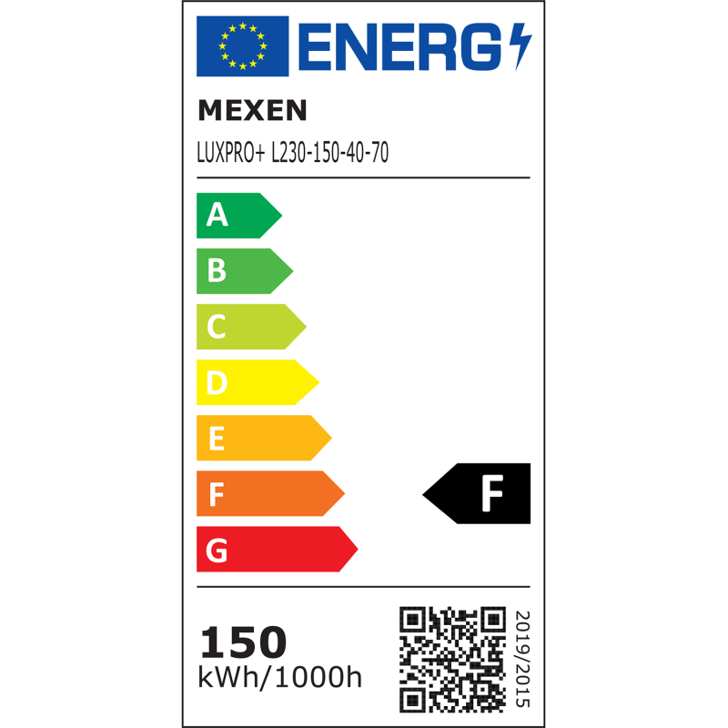 Mexen Luxpro LED-Strahler, 150W, Neutral - 4000K, 13500 lm, schwarz - L230-150-40-70