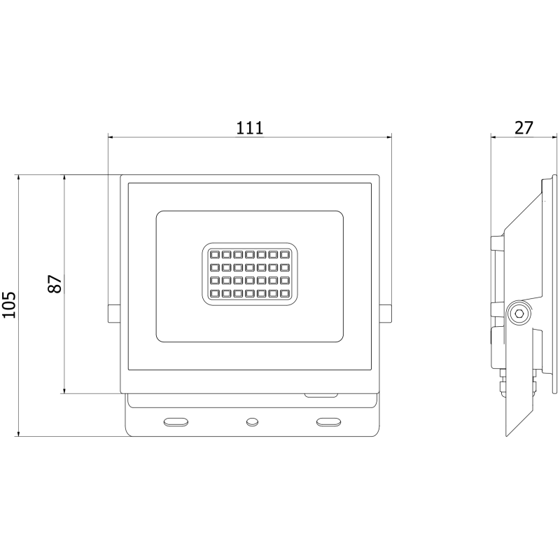 Mexen Luxpro+ LED-Strahler, 20W, Kalt - 6500K, 2200 lm, weiß - L231-020-65-20