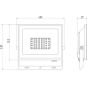 Mexen Luxpro+ LED-Fluter, 30W, Neutral - 4000K, 3300 lm, weiß - L231-030-40-20