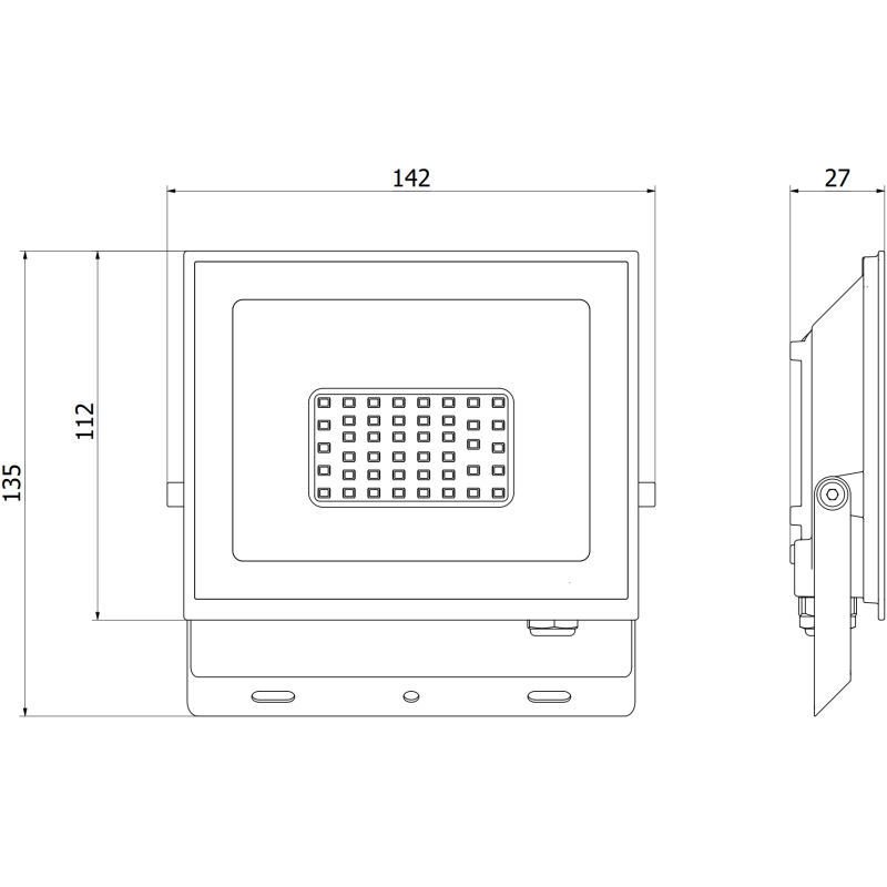 Mexen Luxpro+ LED-Fluter, 30W, Kalt - 6500K, 3300 lm, weiß - L231-030-65-20