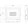 Mexen Luxpro+ LED-Fluter, 30W, Neutral - 4000K, 3300 lm, schwarz - L231-030-40-70
