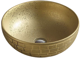 Mexen Briana Aufsatzwaschbecken 40 x 40 cm, gold - 22064052