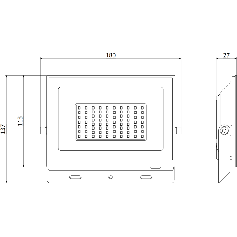 Mexen Luxpro+ LED-Strahler, 50W, Neutral - 4000K, 5500 lm, weiß - L231-050-40-20