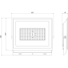Mexen Luxpro+ LED-Fluter, 70W, Kalt - 6500K, 7700 lm, schwarz - L231-070-65-70