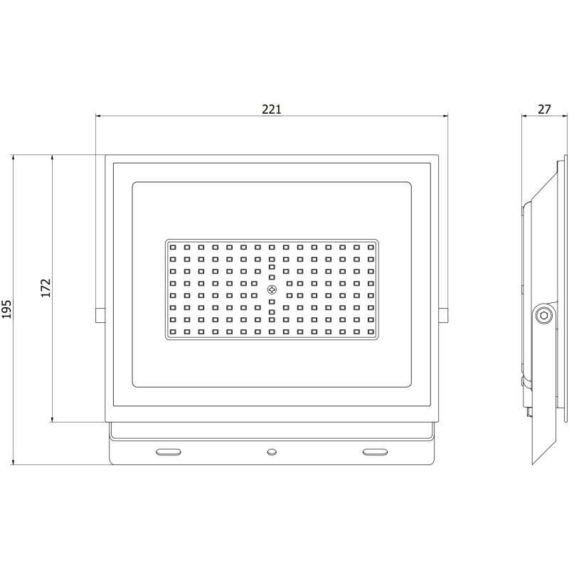 Mexen Luxpro+ LED-Fluter, 70W, Neutral - 4000K, 7700 lm, schwarz - L231-070-40-70
