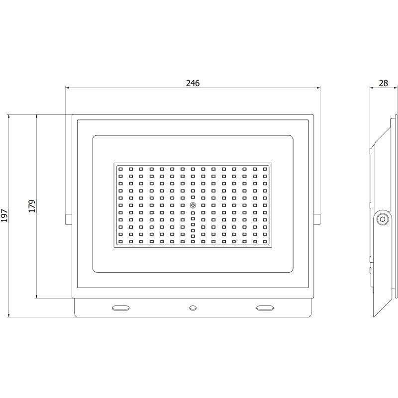 Mexen Luxpro+ LED-Strahler, 100W, Neutral - 4000K, 11000 lm, weiß - L231-100-40-20
