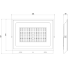 Mexen Luxpro+ LED-Flutlicht, 100W, Neutral - 4000K, 11000 lm, schwarz - L231-100-40-70