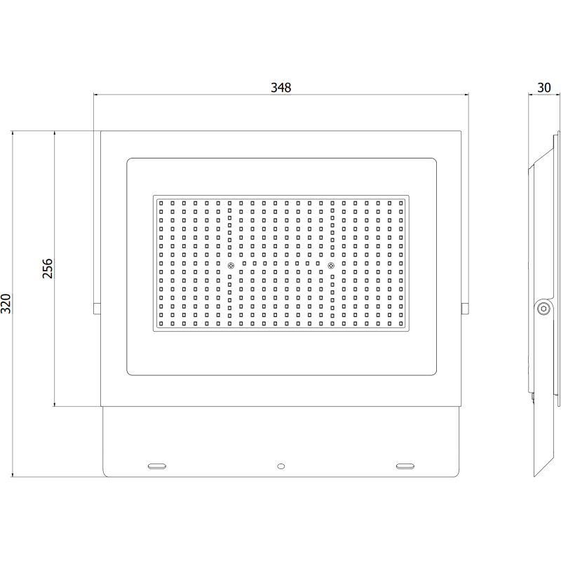Mexen Luxpro+ LED-Fluter, 200W, Kalt - 6500K, 22000 lm, schwarz - L231-200-65-70