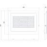 Mexen Luxpro+ LED-Fluter, 200W, Kalt - 6500K, 22000 lm, schwarz - L231-200-65-70
