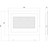 Mexen Luxpro+ LED-Strahler, 200W, Neutral - 4000K, 22000 lm, schwarz - L231-200-40-70