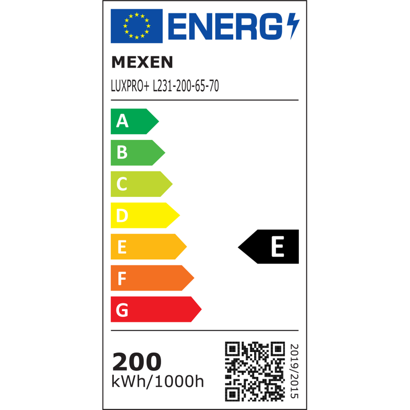 Mexen Luxpro+ LED-Fluter, 200W, Kalt - 6500K, 22000 lm, schwarz - L231-200-65-70