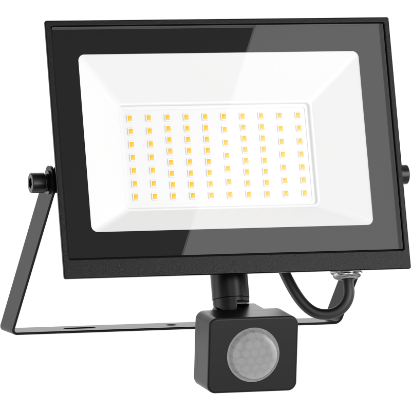 Mexen Luxpro LED-Fluter mit Bewegungsmelder, 50W, Neutral - 4000K, 4500 lm, schwarz - L235-050-40-70