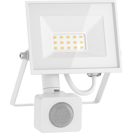 Mexen Luxpro+ LED-Strahler mit Bewegungssensor, 10W, Kalt - 6500K, 1100 lm, weiß - L236-010-65-20