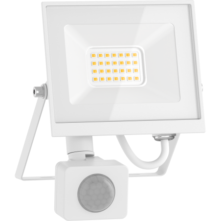Mexen Luxpro+ LED-Strahler mit Bewegungsmelder, 20W, Kalt - 6500K, 2200 lm, weiß - L236-020-65-20