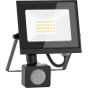Mexen Luxpro+ LED-Flutlicht mit Bewegungsmelder, 20W, Kalt - 6500K, 2200 lm, schwarz - L236-020-65-70