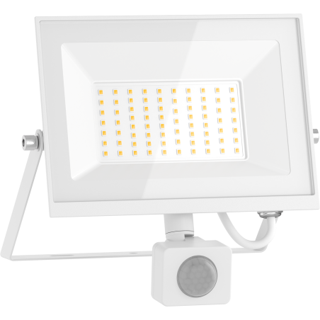 Mexen Luxpro+ LED-Strahler mit Bewegungsmelder, 50W, Neutral - 4000K, 5500 lm, weiß - L236-050-40-20