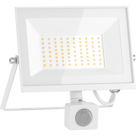 Mexen Luxpro+ LED-Fluter mit Bewegungssensor, 50W, Kalt - 6500K, 5500 lm, weiß - L236-050-65-20