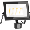 Mexen Luxpro+ LED-Strahler mit Bewegungsmelder, 50W, Kalt - 6500K, 5500 lm, schwarz - L236-050-65-70