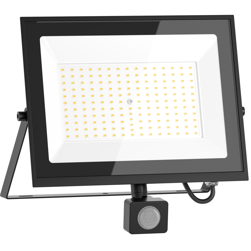 Mexen Luxpro+ LED-Flutlicht mit Bewegungssensor, 100W, Neutral - 4000K, 11000 lm, schwarz - L236-100-40-70