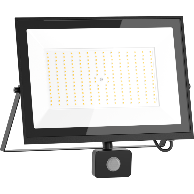 Mexen Luxpro+ LED-Strahler mit Bewegungsmelder, 150W, Neutral - 4000K, 16500 lm, schwarz - L236-150-40-70