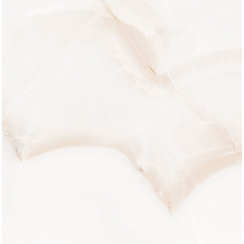 Mexen Onyx Weißer glasierter Rektifikat-Gres G1, Boden- und Wandfliese 60 x 60 cm, glänzend - TL106-060-060-01
