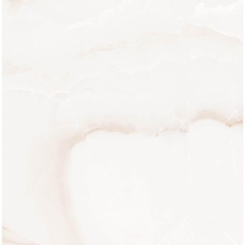 Mexen Onyx Weißer glasierter Rektifikat-Gres G1, Boden- und Wandfliese 60 x 60 cm, glänzend - TL106-060-060-01