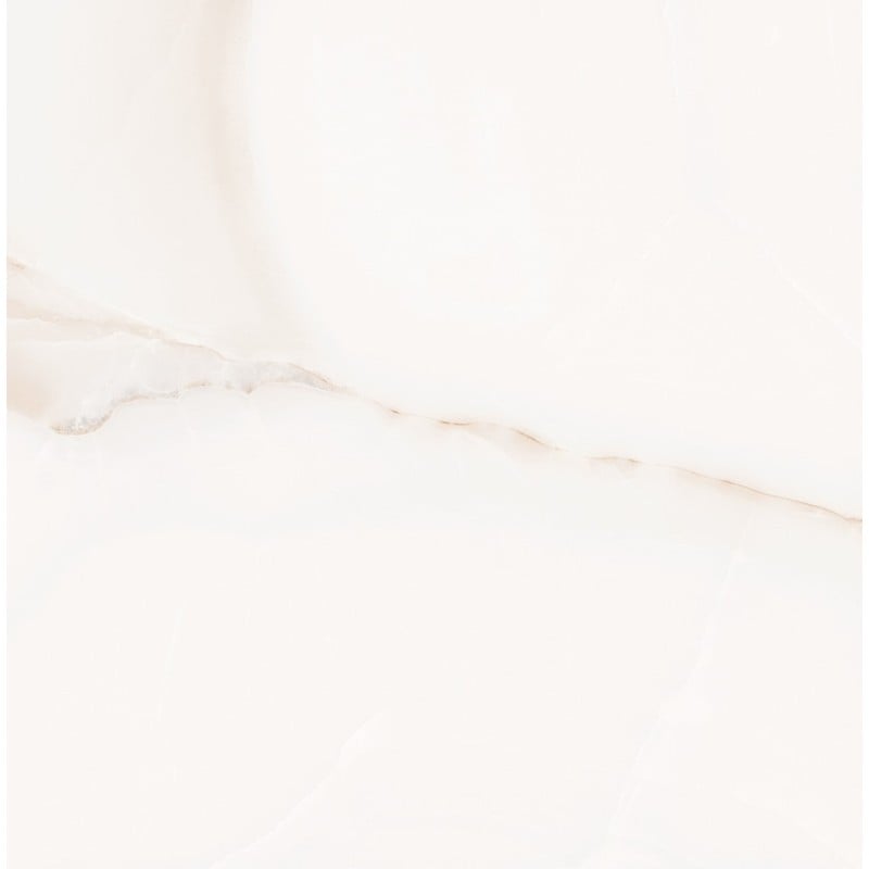 Mexen Onyx Weißer glasierter Rektifikat-Gres G1, Boden- und Wandfliese 60 x 60 cm, glänzend - TL106-060-060-01