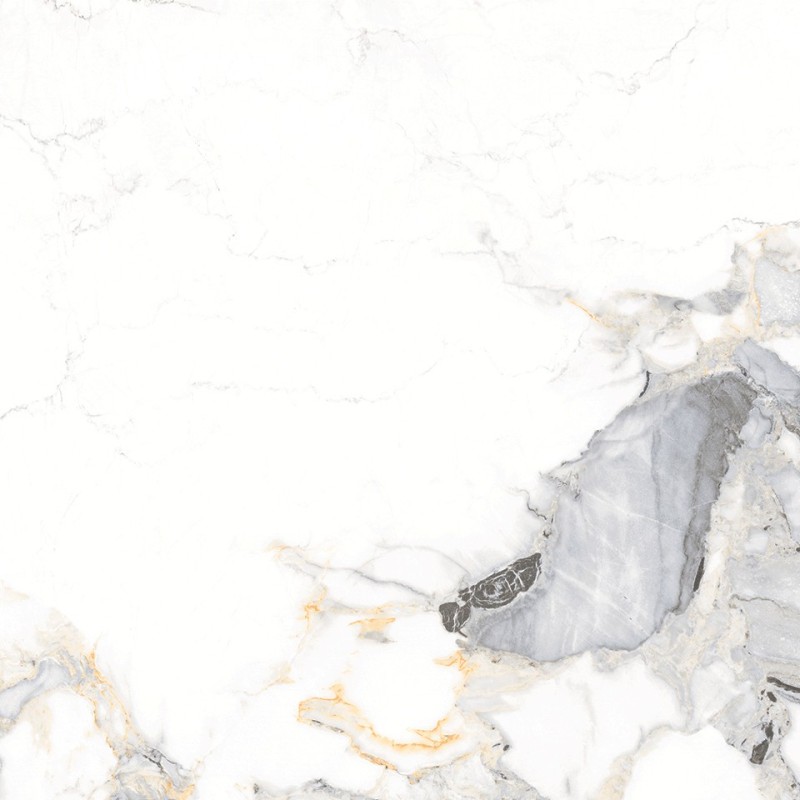 Mexen Nolte Gold glasiertes Feinsteinzeug rek. G1, Boden- und Wandfliese 60 x 60 cm, glänzend - TL111-060-060-00