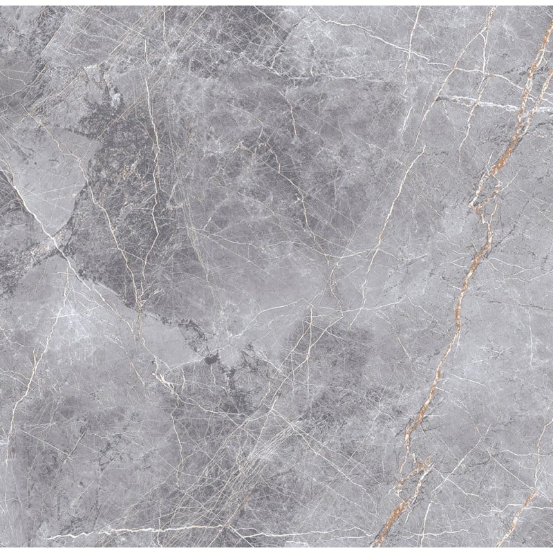Mexen Eternity Grauer, glasierter rektifizierter Gres G1, Boden- und Wandfliese 60 x 60 cm, glänzend - TL112-060-060-01