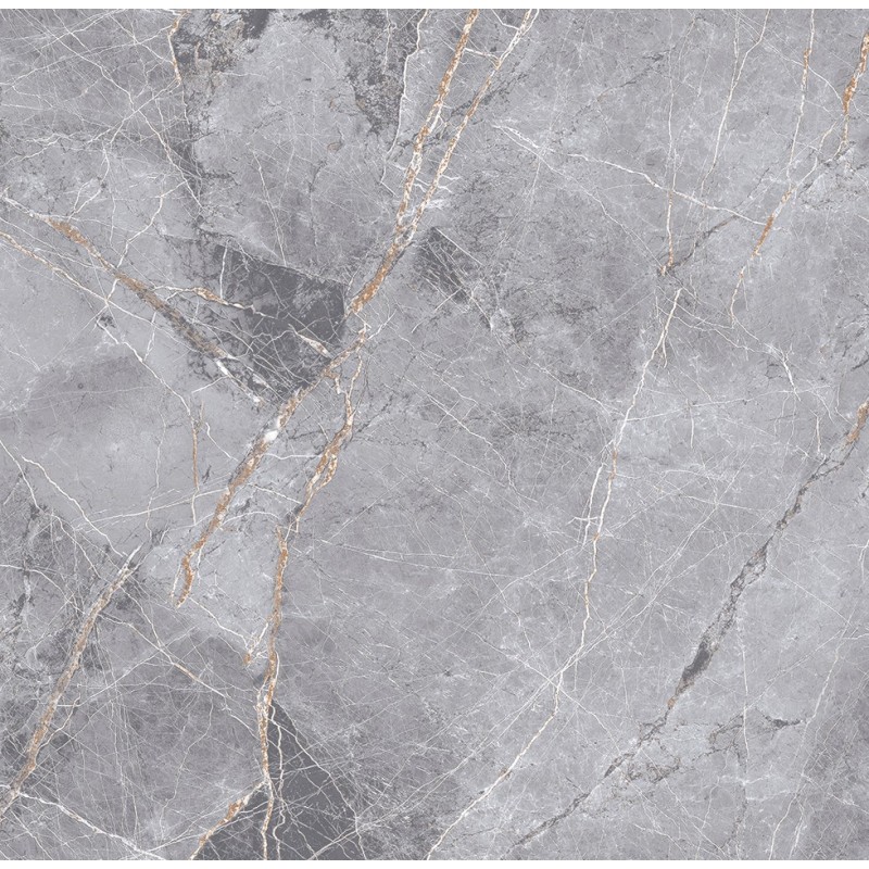 Mexen Eternity Grauer, glasierter rektifizierter Gres G1, Boden- und Wandfliese 60 x 60 cm, glänzend - TL112-060-060-01