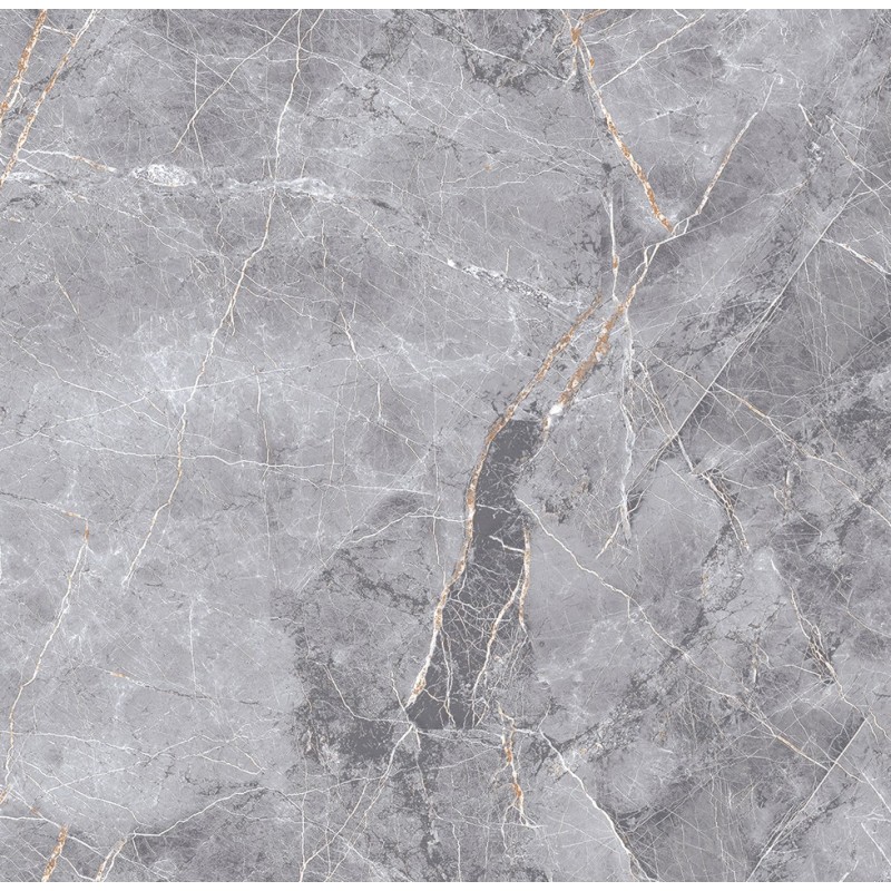 Mexen Eternity Grauer, glasierter rektifizierter Gres G1, Boden- und Wandfliese 60 x 60 cm, glänzend - TL112-060-060-01