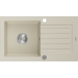 Mexen Pablo Granitspüle mit einem Becken und einer Abtropffläche 752 x 436 mm, Beige - 6510751010-69