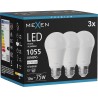 Mexen Nova 3x LED-Glühbirne E27, A60, 10W, Neutral - 4000K, 1055 lm - L100-E27-1040-01x03