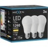 Mexen Nova 3x LED-Lampe E27, A60, 12W, Warm - 3000K, 1260 lm - L100-E27-1230-01x03