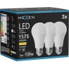Mexen Nova 3x LED-Glühbirne E27, A60, 15W, Warm - 3000K, 1575 lm - L100-E27-1530-01x03