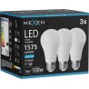 Mexen Nova 3x LED-Glühbirne E27, A60, 15W, Kalt - 6500K, 1575 lm - L100-E27-1565-01x03
