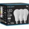 Mexen Nova 3x LED-Glühbirne E27, A70, 20W, Neutral - 4000K, 2100 lm - L100-E27-2040-01x03