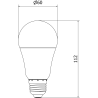 Mexen Nova 6x LED-Lampe E27, A60, 9W, Kalt - 6500K, 945 lm - L100-E27-0965-01x06