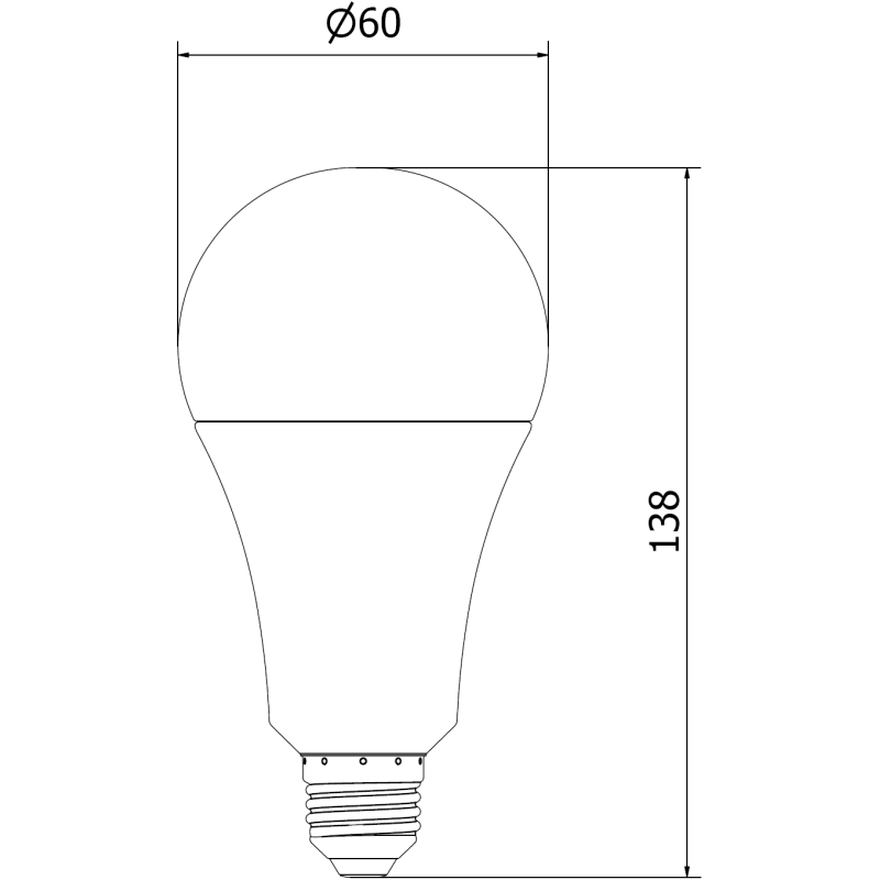 Mexen Nova 6x LED-Glühbirne E27, A70, 20W, Neutral - 4000K, 2100 lm - L100-E27-2040-01x06